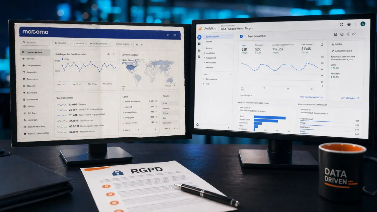 Matomo vs Google Analytics pour la conformité RGPD et les données