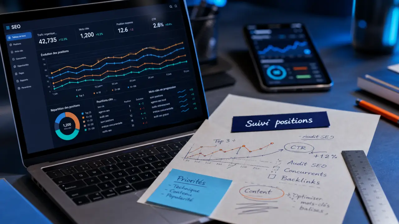 Ranks SEO : suivi positions et tableau de bord SEO