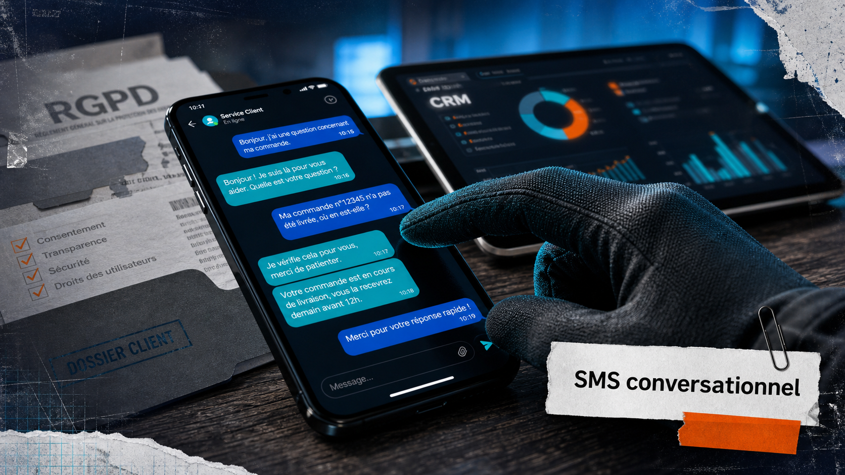 SMS conversationnel : smartphone avec conversation utile, moins d’appels entrants