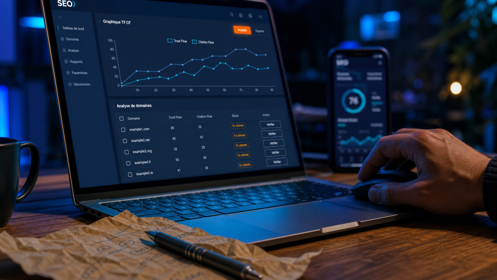 Trust flow gratuit : bulk check TF/CF sans compte