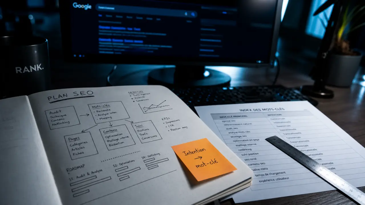 Article de blog seo : carnet SEO et SERP pour choisir un mot-clé