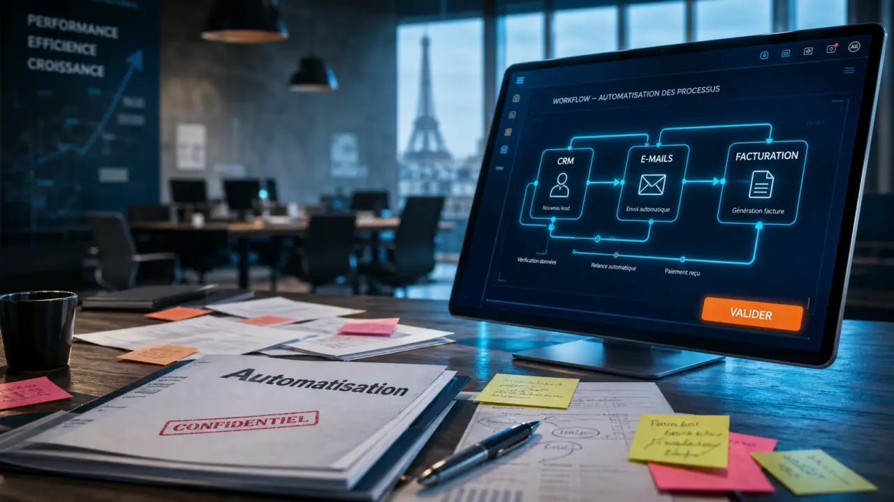 Automatisation entreprise paris : workflow CRM, e-mails et facturation