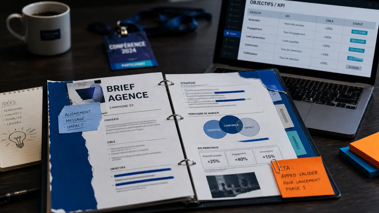 Exemple de brief agence : documents et KPI pour cadrer un projet marketing