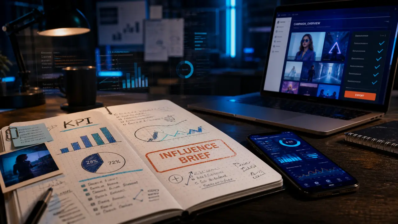Formation marketing d'influence : KPI et performances sur tableau