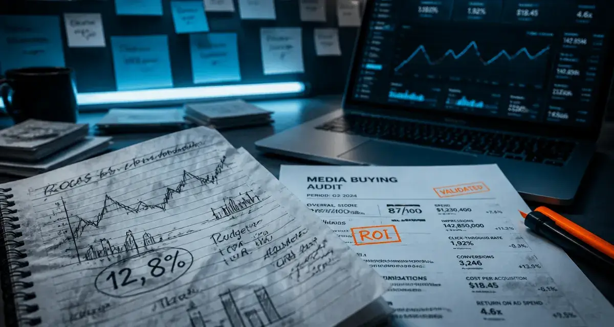 Media buying : audit et KPI publicitaires sur bureau, ROI