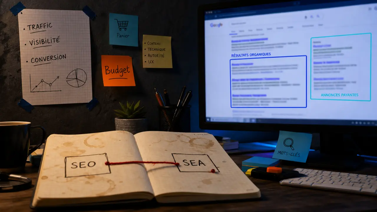 SEO SEA définition : différence SEO SEA pour choisir le bon levier