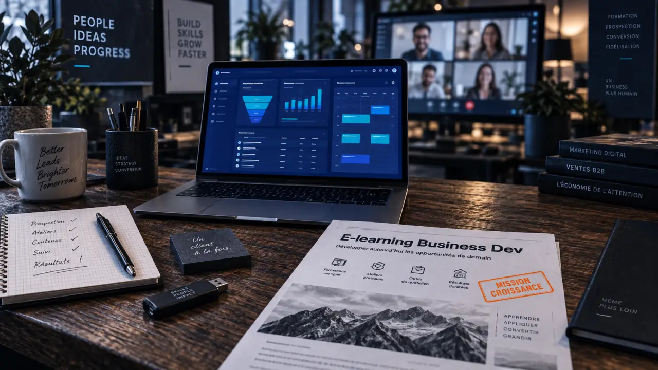 E learning business developper lyon : bureau et prospection pour e-learning