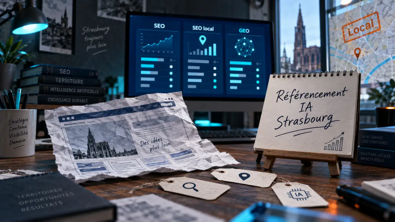 Référencement IA Strasbourg : SEO local et GEO, visibilité conversationnelle