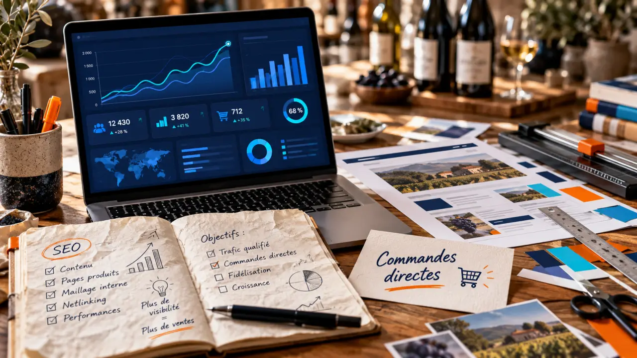 Agence digitale vins : preuves SEO et ventes