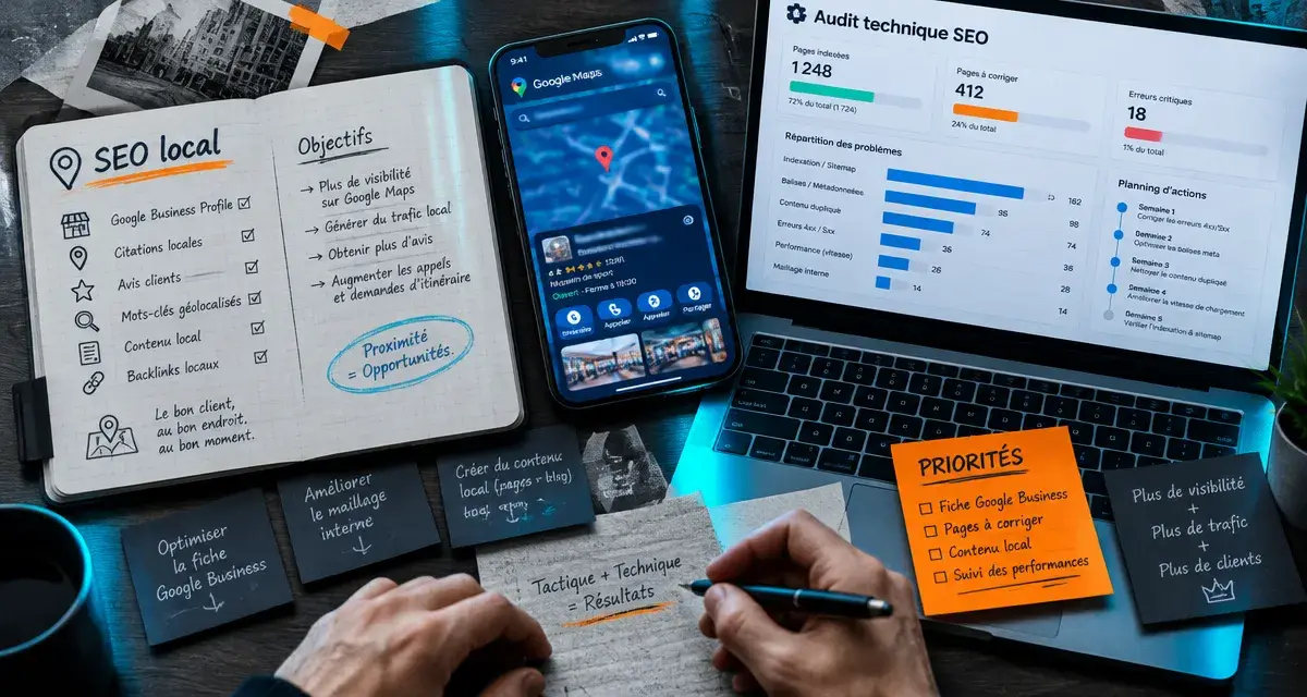 Agence seo vaucluse : visibilité locale, leads via audit et Google Maps
