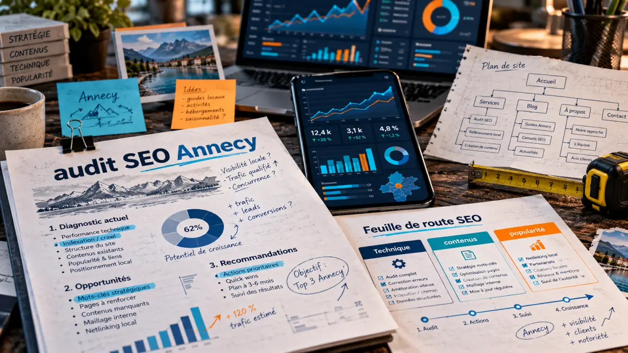 Référencement naturel Annecy : audit SEO, délais et résultats